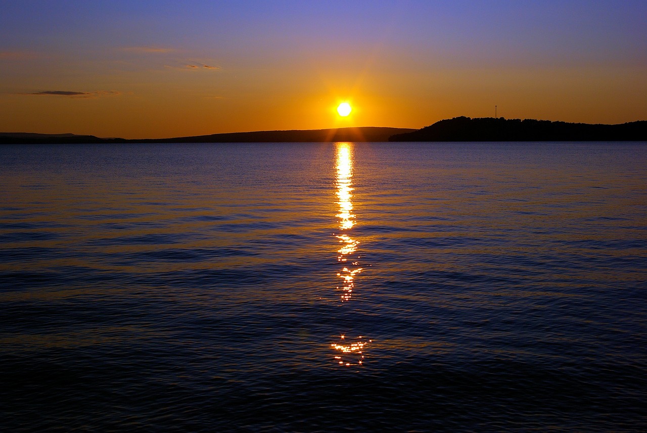 Sunset over lake dardanelle, sunset, dusk, sun, lake, dardanelle, arkansas, river, sky, evening, nature, landscape, twilight, dawn, water, scenic, mood, atmosphere, abendstimmung, panorama, peaceful,