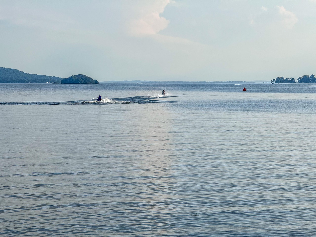 Lake, beach, leisure, summer, travel, nature, United States, Vermont, Saint Albans Town