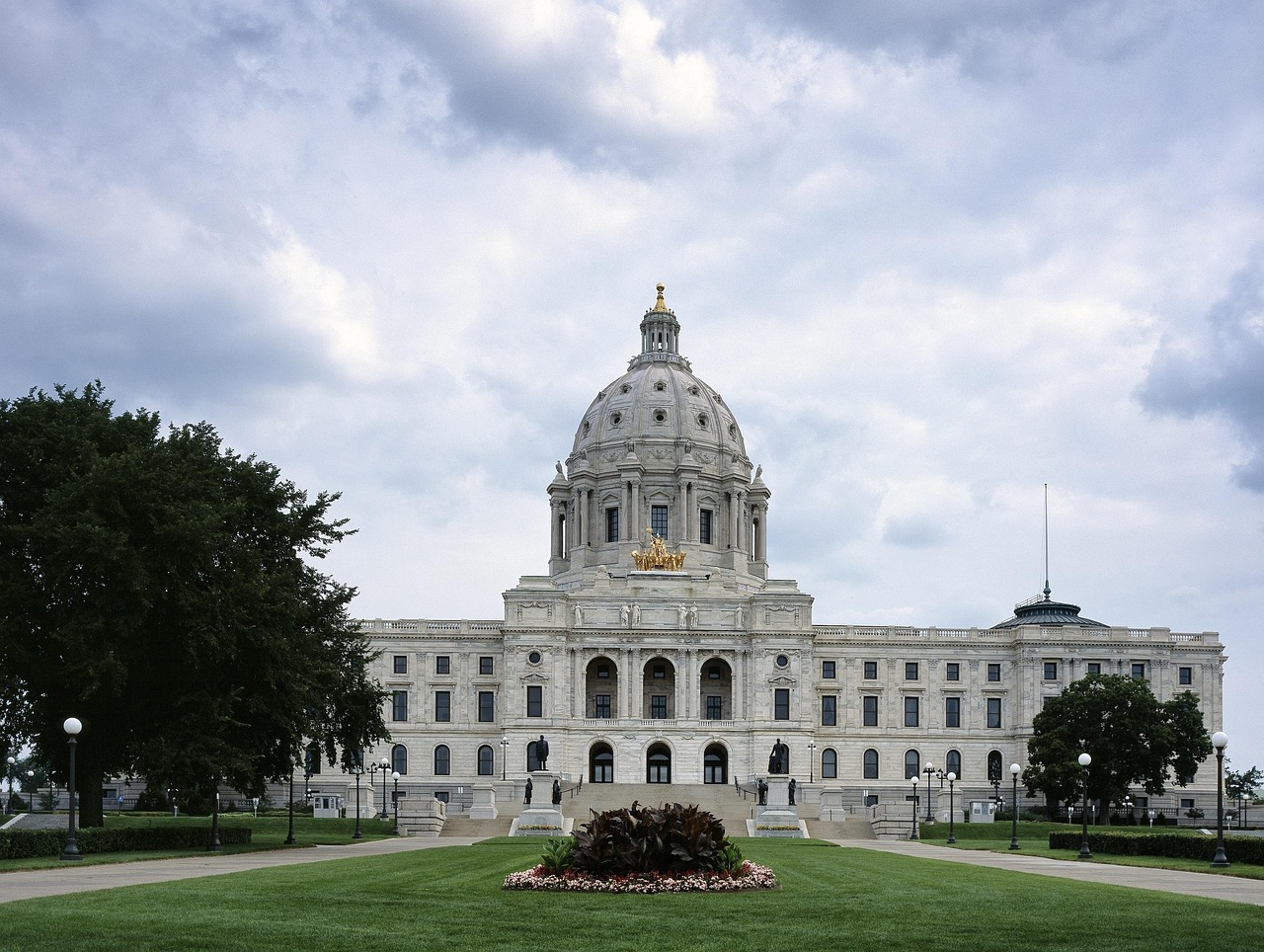 Capitol building, dome, st paul, nature, minnesota, architecture, government, sky, clouds