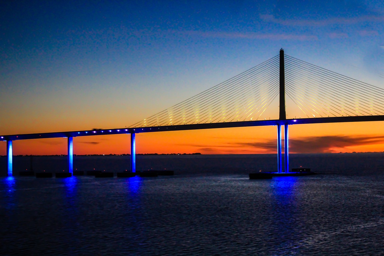 Sunshine skyway bridge, florida, bridge, st, petersburg, terra ceia, tampa bay, blue sunshine, tampa bay, tampa bay, tampa bay, tampa bay, tampa bay