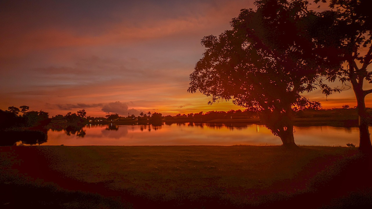 Sunset, sky, twilight, horizon, seascape, nature, landscape, United States, Florida, Harbour Heights