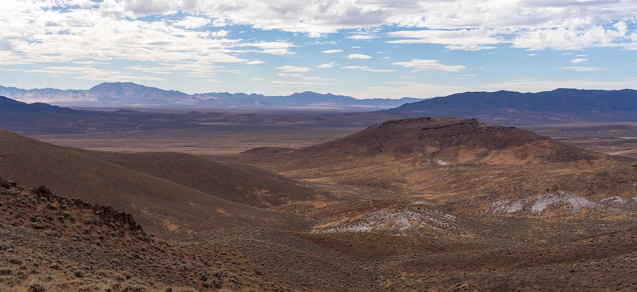 Landscape, nevada, nature, desert, clouds, mountain, natural, outdoors