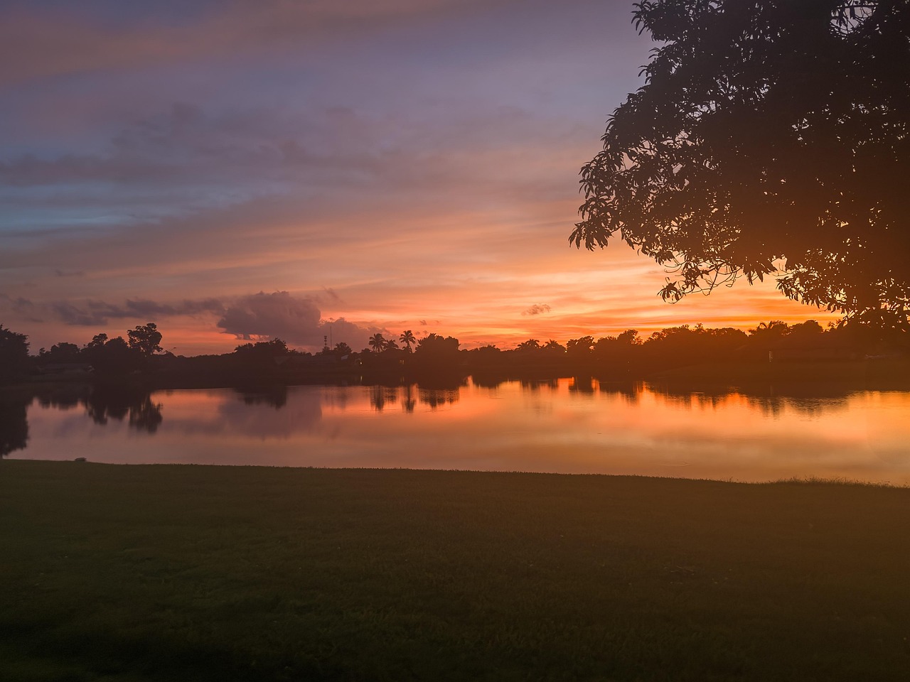 Sunset, dusk, sky, twilight, clouds, nature, landscape, United States, Florida, Harbour Heights