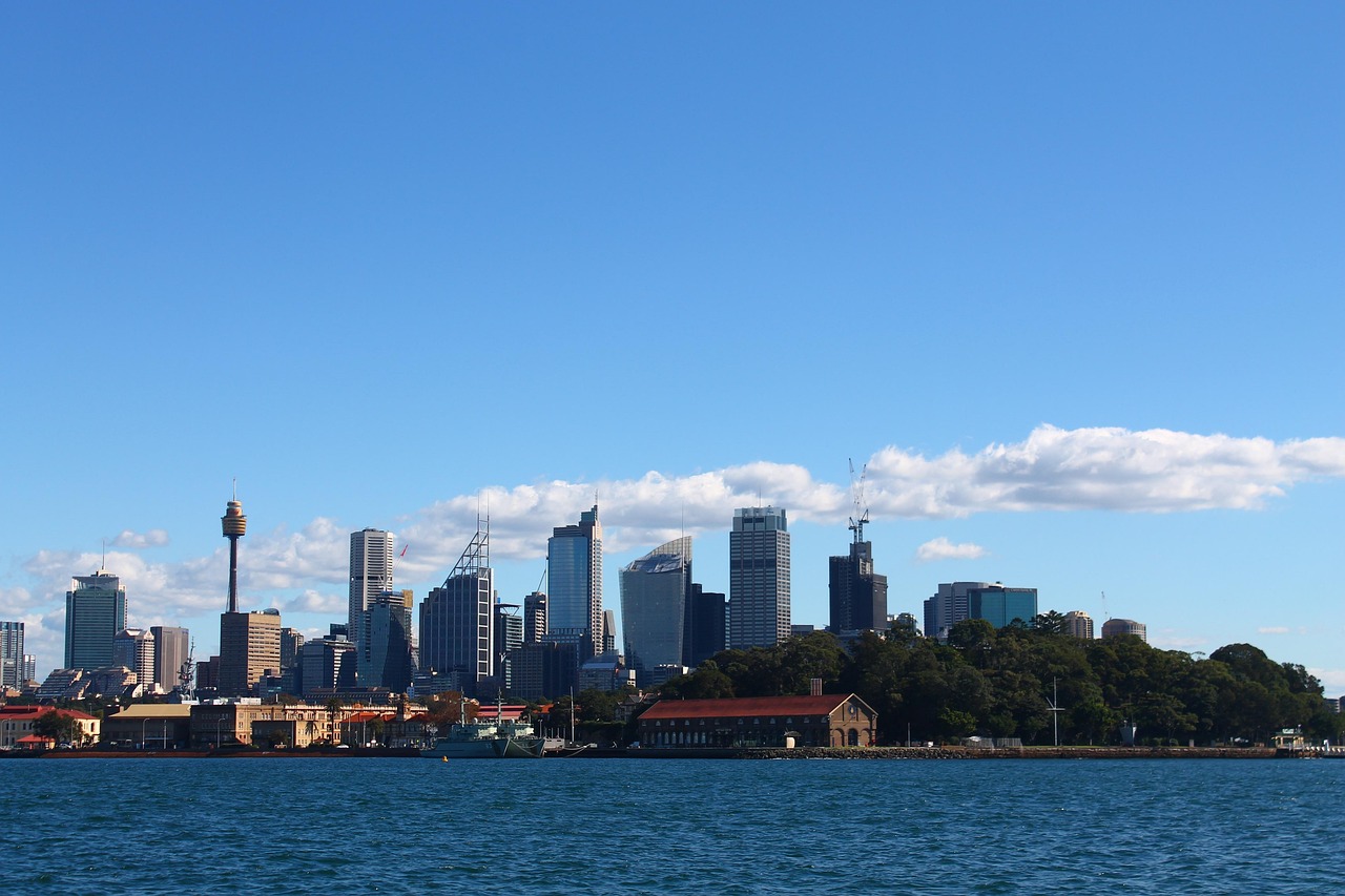 Sydney, australia, city, landmark, skyline, travel, architecture, cbd, sydney tower, sydney tower eye, westfield, urban, building, boat