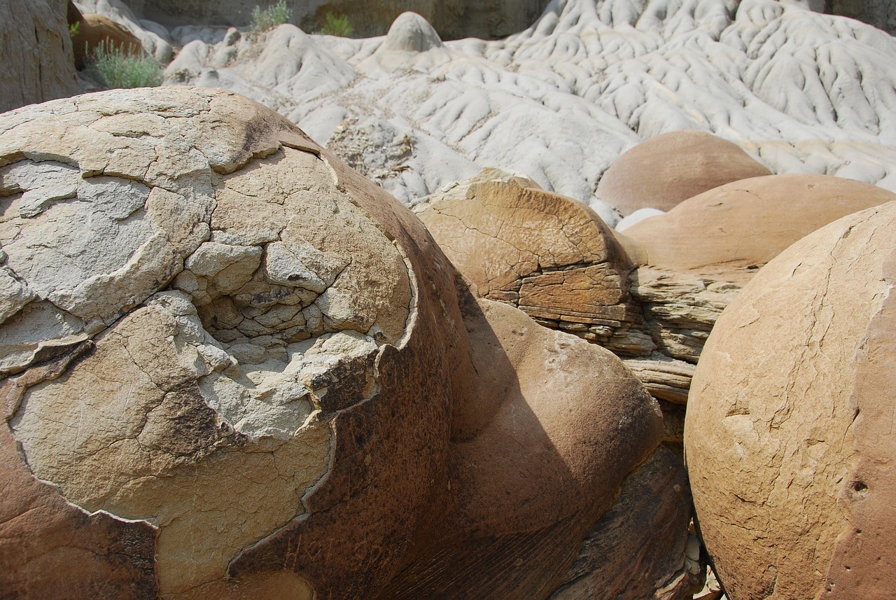Cannonball concretians, north dakota, rocks, theodore roosevelt national park, theodore roosevelt, rock, usa, minerals, erosion, formations, rock formations, rock formation, landscape, stones, stone f