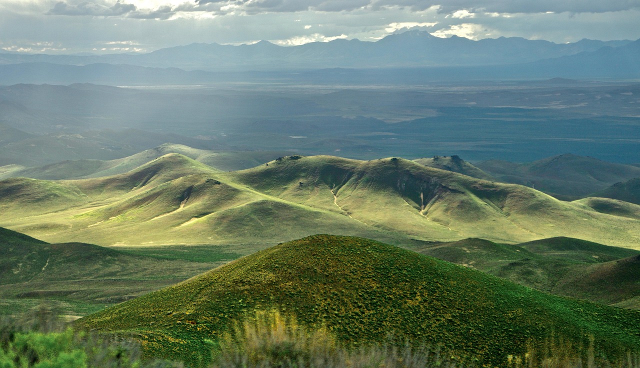 Mountains, valley, desert, sunlight, winnemucca mountain, nevada, view, panorama, nature, landscape, nevada, nevada, nevada, nevada, nevada, nature, landscape